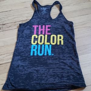 Color run burnout tank